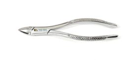 A pair of scissors with a pattern on the handle.