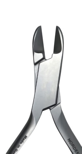 A pair of pliers with one side bent to the left.