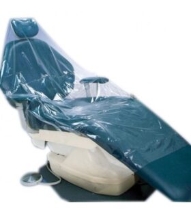 A chair with plastic covering on it