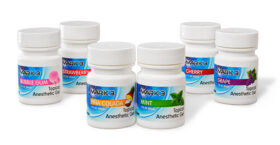 A group of jars with different types of food on them.